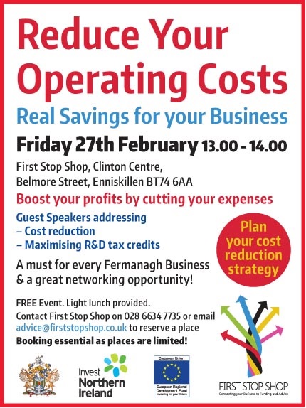 "Reduce Your Operating Costs" Event In Enniskillen